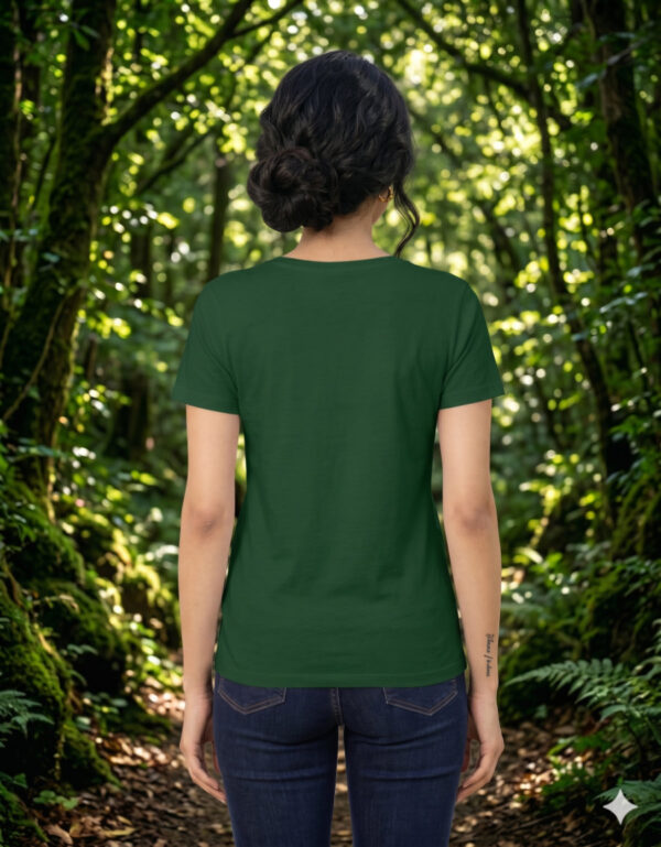 Ecothreadly Classic Crew T Shirt Bottle Green Back 1