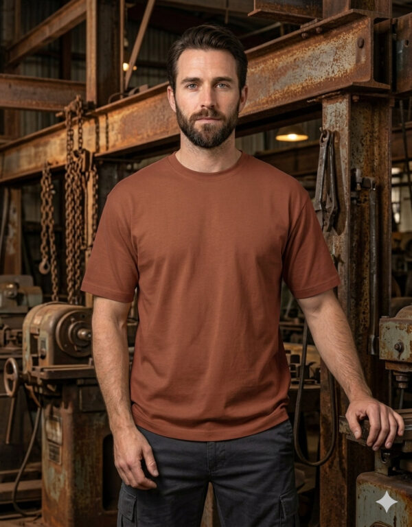Ecothreadly Classic Crew T Shirt Copper