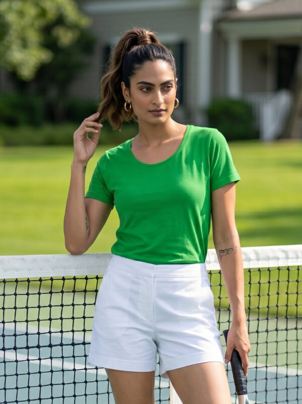 Ecothreadly Classic Crew T Shirt Flag Green 1