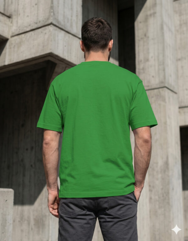 Ecothreadly Classic Crew T Shirt Flag Green Back