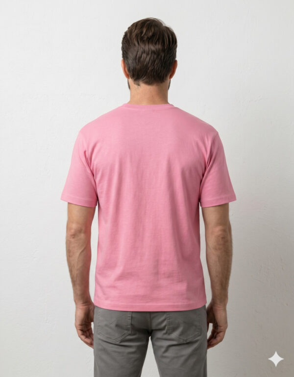 Ecothreadly Classic Crew T Shirt Flamingo Back