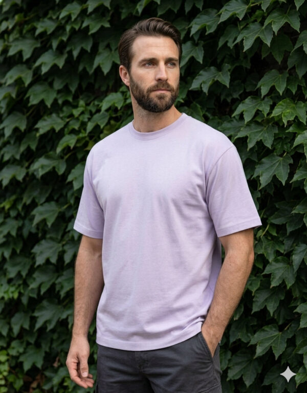 Ecothreadly Classic Crew T Shirt Lavender