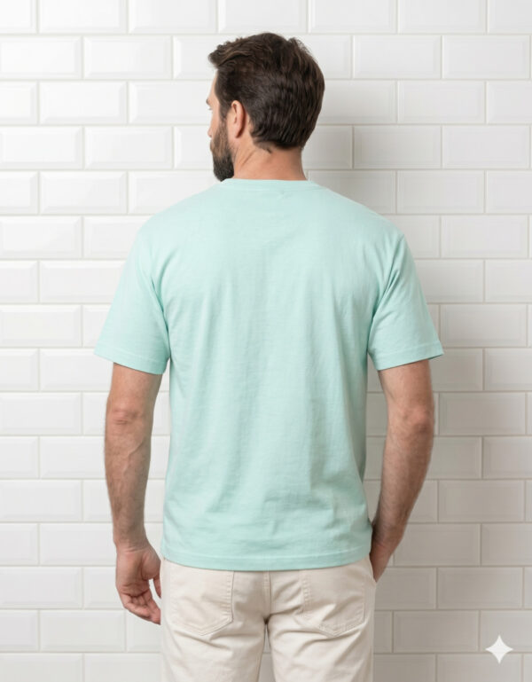 Ecothreadly Classic Crew T Shirt Mint Back