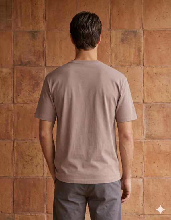 Ecothreadly Classic Crew T Shirt Mushroom Back
