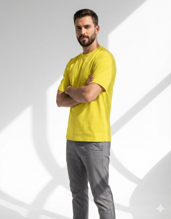 Ecothreadly Classic Crew T Shirt New Yellow