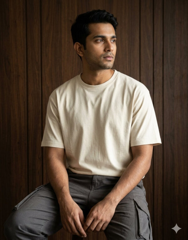 Ecothreadly Classic Crew T Shirt Off White