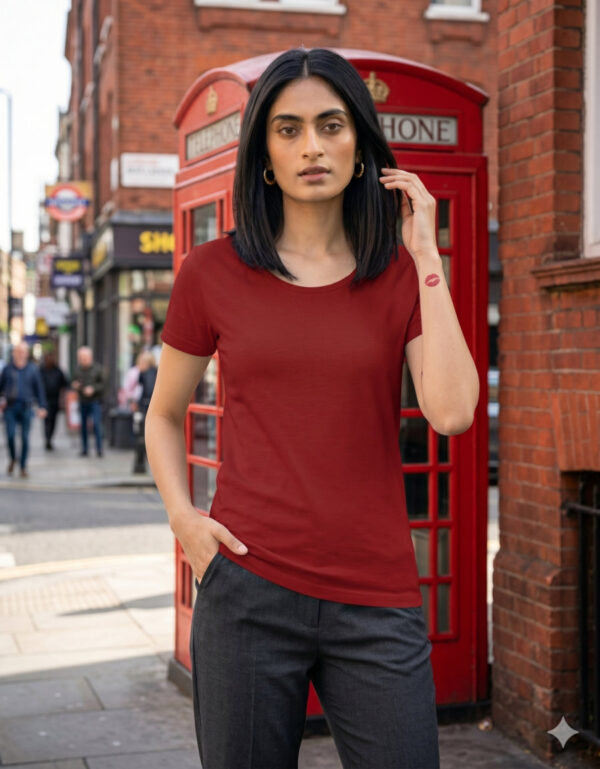 Ecothreadly Classic Crew T Shirt Red 1