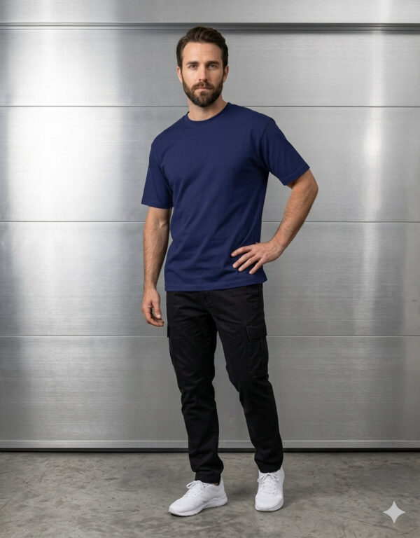 Ecothreadly Classic Crew T Shirt Royal Blue