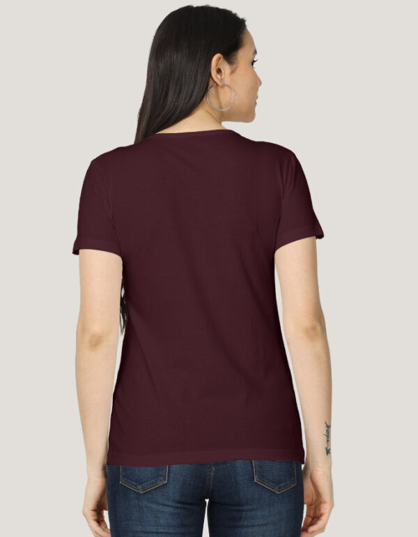 Solid Classic Crew Cotton T-Shirt for Women Dark | Soft, Stylish & Eco-Friendly | Plain