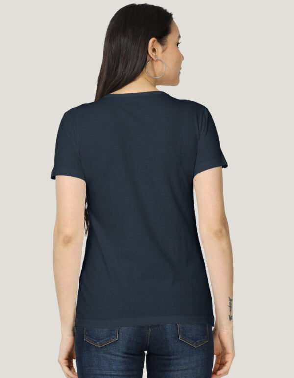 Solid Classic Crew Cotton T-Shirt for Women Dark | Soft, Stylish & Eco-Friendly | Plain