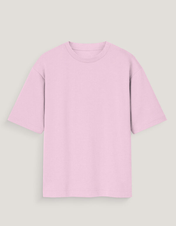 Solid Cotton Oversized T-Shirt | Round Neck | Half Sleeve | Plain