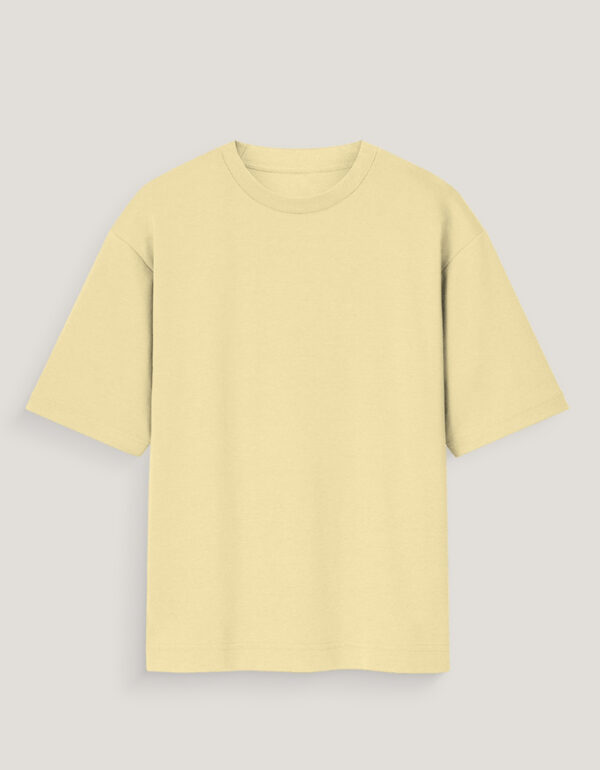Solid Cotton Oversized T-Shirt | Round Neck | Half Sleeve | Plain