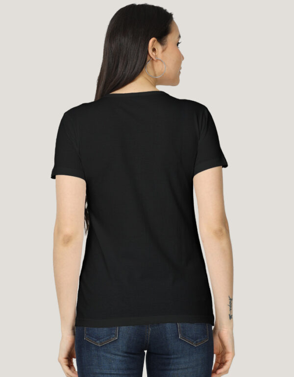 Solid Classic Crew Cotton T-Shirt for Women Dark | Soft, Stylish & Eco-Friendly | Plain
