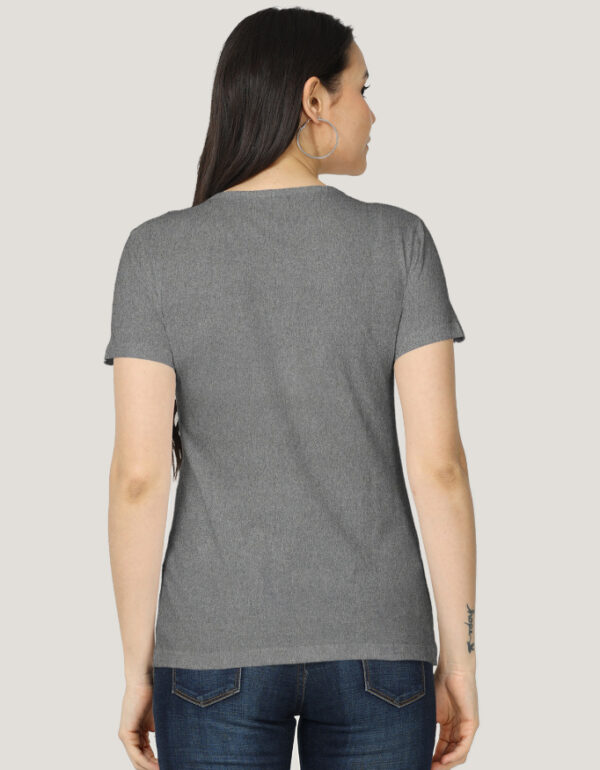 Solid Classic Crew Cotton T-Shirt for Women Dark | Soft, Stylish & Eco-Friendly | Plain