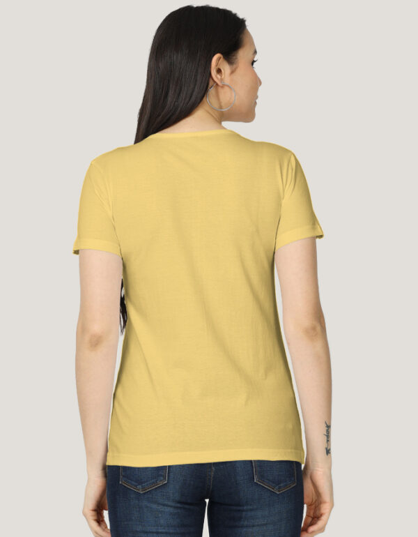 Solid Classic Crew Cotton T-Shirt for Women Light | Soft, Stylish & Eco-Friendly | Plain