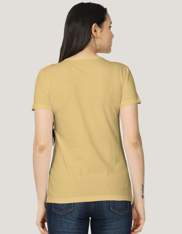 Solid Classic Crew Cotton T-Shirt for Women Light | Soft, Stylish & Eco-Friendly | Plain
