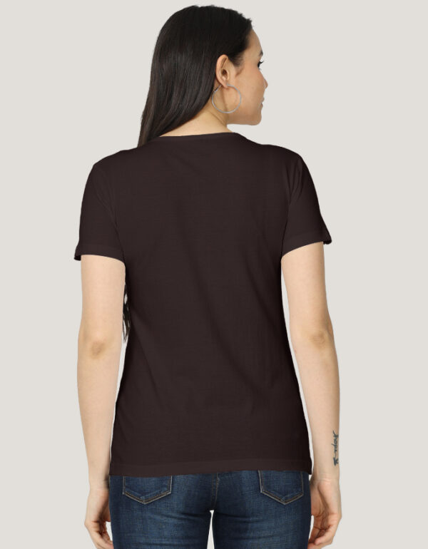 Solid Classic Crew Cotton T-Shirt for Women Dark | Soft, Stylish & Eco-Friendly | Plain