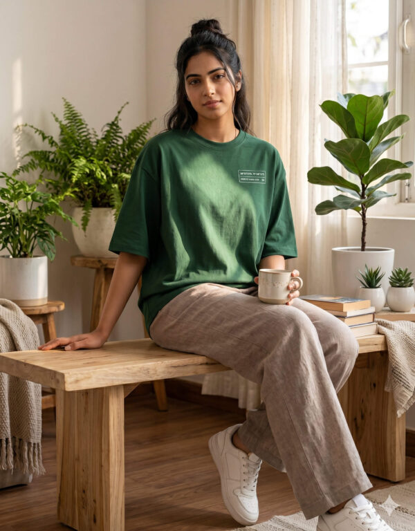 Heavyweight Oversized Nanda Devi Graphic Tee | 240 GSM | Ecothreadly
