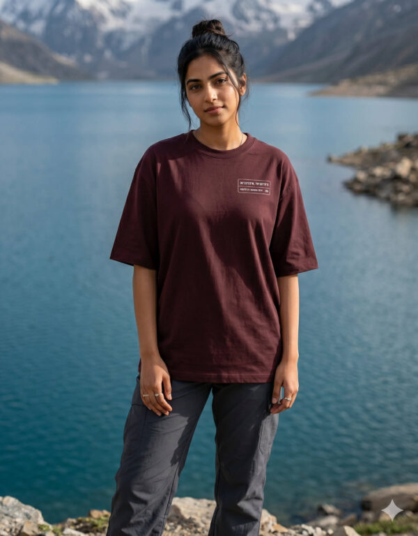 Heavyweight Oversized Nanda Devi Graphic Tee | 240 GSM | Ecothreadly