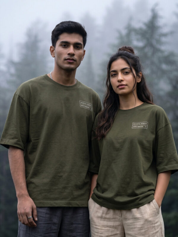 Ecothreadly Heavyweight Oversized Nanda Devi Graphic Tee For Unisex