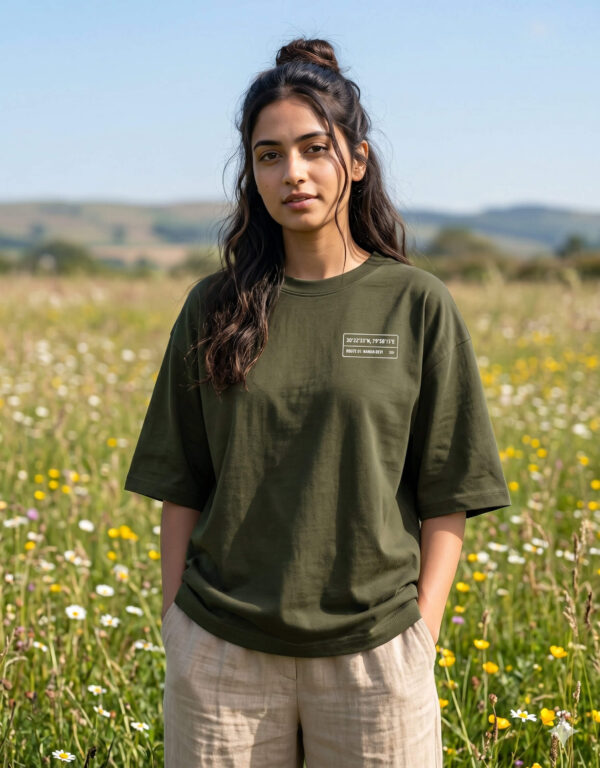 Heavyweight Oversized Nanda Devi Graphic Tee | 240 GSM | Ecothreadly