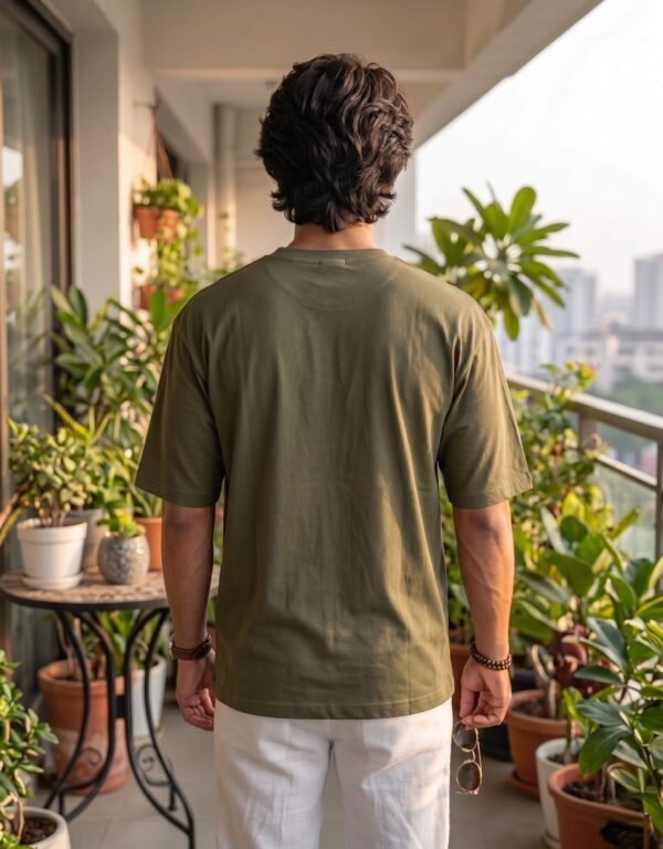 Heavyweight Positive Mind Oversized Tee For Men