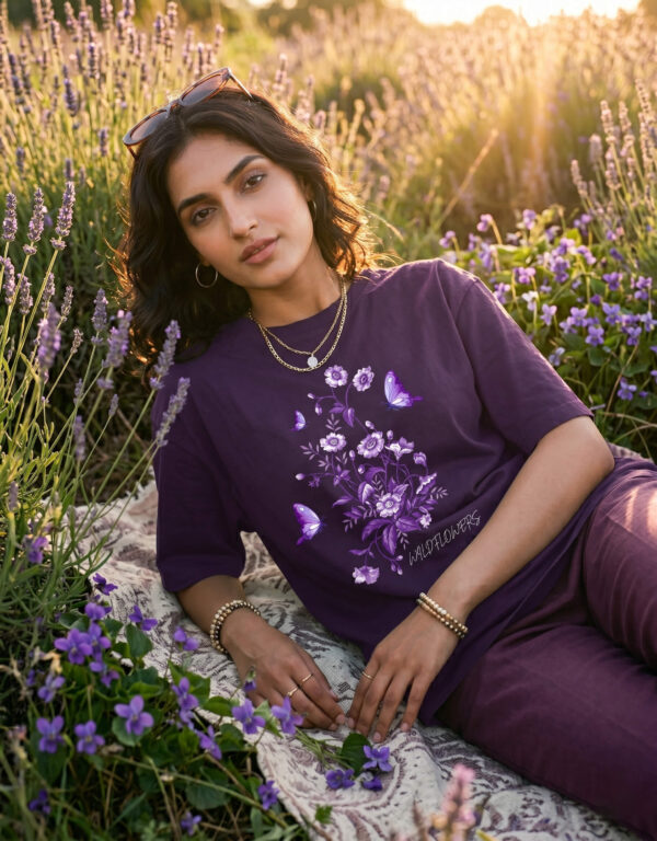 Wildflowers Minimalist Oversized Heavyweight T-Shirt